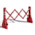 Bariera harmonijkowa nożycowa | zapora drogowa rozsuwana